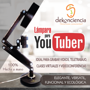 Mantente conectado y productivo con la Lámpara para YouTuber Dekonciencia